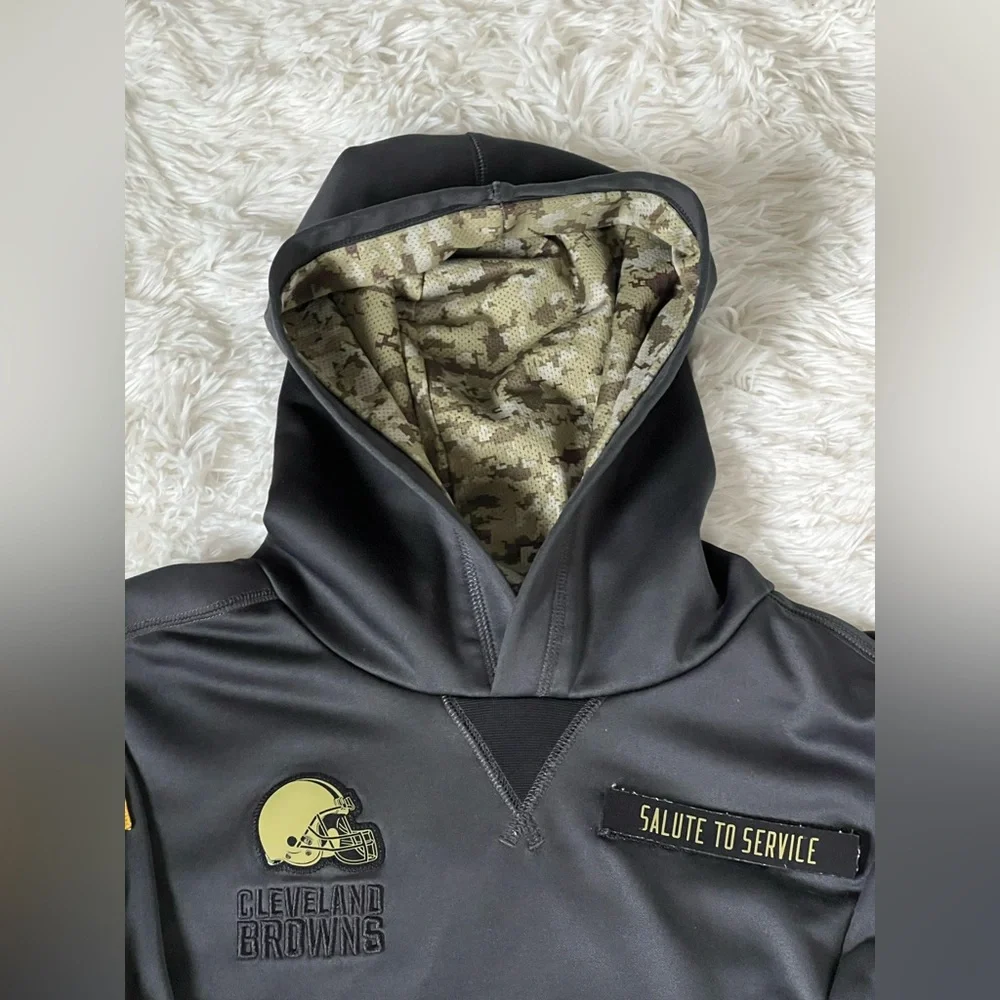 Nike NFL Cleveland Browns Salute to Service Therma-Fit Hoodie Youth L (14/16)